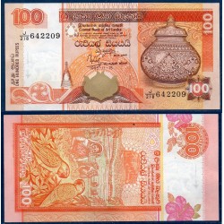 Sri Lanka Pick N°111a, Billet de banque de 100 Rupees 1995