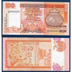 Sri Lanka Pick N°105A, Neuf Billet de banque de 100 Rupees 1.7.1992