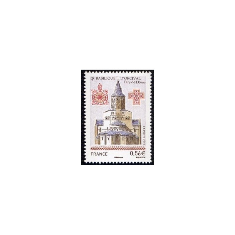 Timbre France Yvert No 4446 Basilique d'Orcival