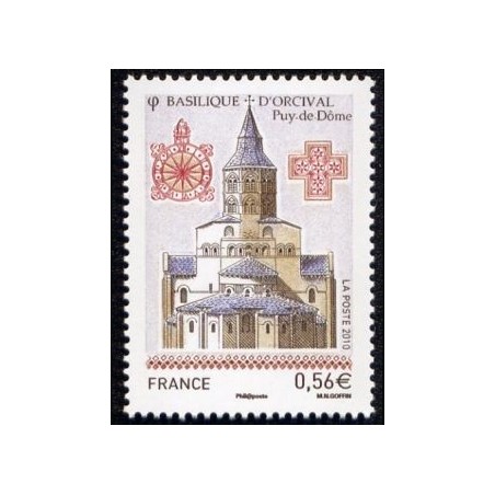 Timbre France Yvert No 4446 Basilique d'Orcival