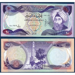 Irak Pick N°71a, Neuf Billet de banque de 10 Dinars 1980-1982