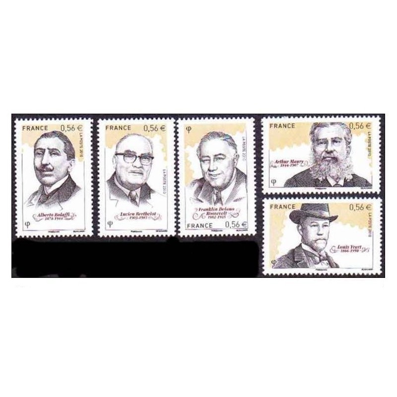 Timbre France Yvert No 4447-4451 La bourse aux timbres