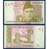 Pakistan Pick N°45c, Billet de banque de 10 Rupees 2008