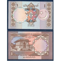 Pakistan Pick N°27a, Billet de banque de 1 Rupee 1984-2001