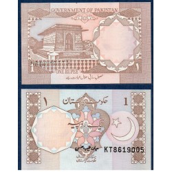 Pakistan Pick N°27m, Billet de banque de 1 Rupee 1984-2001