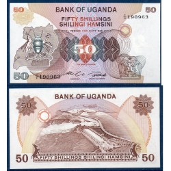 Ouganda Pick N°18b, Billet de banque de 50 Shillings 1982