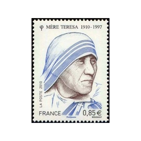 Timbre France Yvert No 4455 Mère Theresa