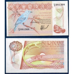 Suriname Pick N°118b, Billet de banque de 2 1/2 Gulden 1978