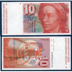 Suisse Pick N°53e, neuf Billet de banque de 10 Francs 1983