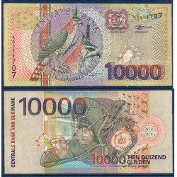 Suriname Pick N°153, TTB Billet de banque de 10000 Gulden 2000