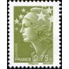 Timbre France Yvert No 4473 Marianne de beaujard 0.75€ vert olive