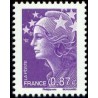 Timbre Yvert France No 4474 Marianne de beaujard 0.87€ violet rouge