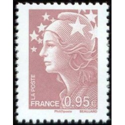 Timbre France Yvert No 4475 Marianne de Beaujard 0.95€ lilas brun clair