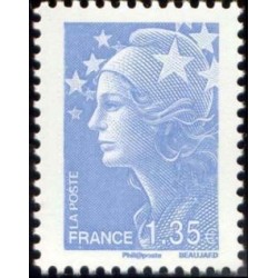 Timbre France Yvert No 4476 Marianne de Beaujard 1.35€ bleu ciel