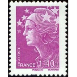 Timbre France Yvert No 4477 Marianne de Beaujard 1.40€ lilas
