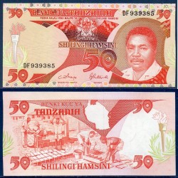 Tanzanie Pick N°16b, Billet de banque de 50 shillingi 1986