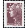 Timbre France Yvert No 4478 Marianne de Beaujard 2.30€ brun prune