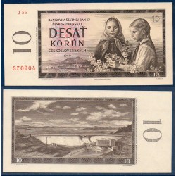 Tchécoslovaquie Pick N°88d, Billet de banque de 10 Korun 1960