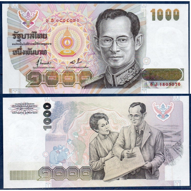 Thaïlande Pick N°92, Neuf Billet de banque de banque de 1000 Bath 1992