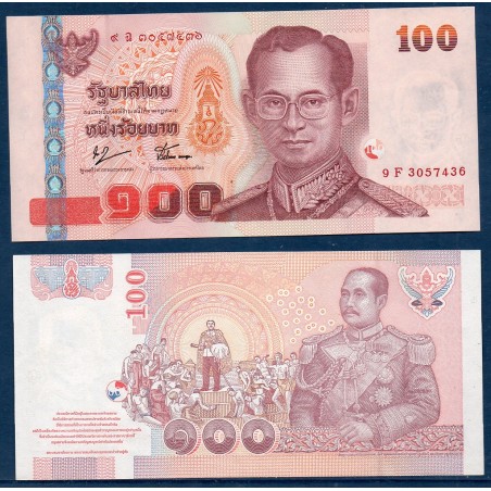 Thaïlande Pick N°114, Billet de banque de banque de 100 Baht 2005