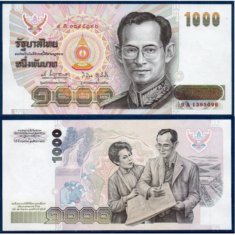 Thaïlande Pick N°96, Neuf Billet de banque de banque de 1000 Bath 1992