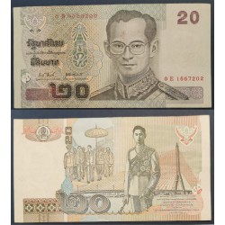 Thaïlande P.109, TTB Billet de banque de 20 Bath 2003