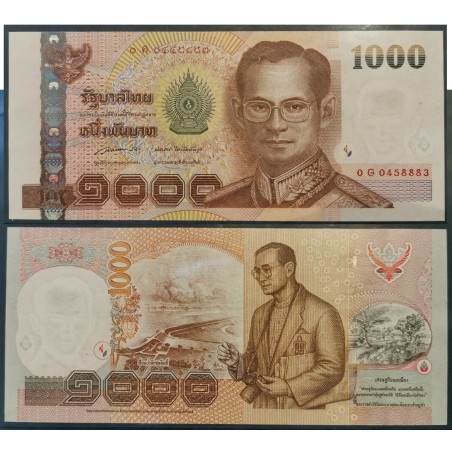 Thaïlande Pick N°115, Billet de banque de banque de 1000 Baht 2005