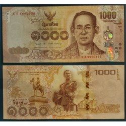 Thaïlande Pick N°122, Billet de banque de banque de 1000 Bath 2015