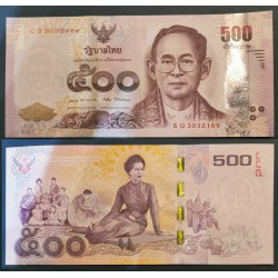 Thaïlande Pick N°129, Billet de banque de banque de 500 Bath 2015