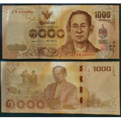 Thaïlande Pick N°134, Billet de banque de banque de 1000 Baht 2017