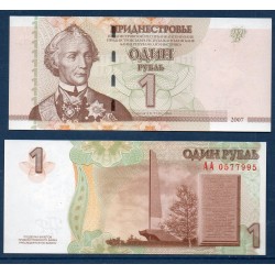Transnistrie Pick N°42a, Billet de banque de 1 Ruble 2007