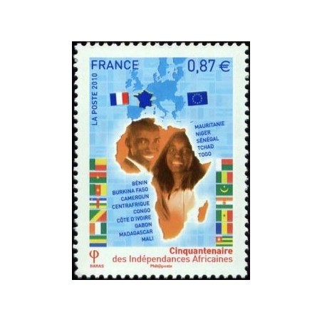 Timbre France Yvert No 4496 Indépendances africaines