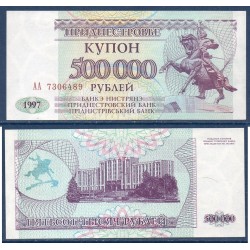 Transnistrie Pick N°33, Billet de banque de 500000 Rubles 1997