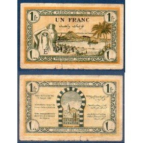 Tunisie Pick N°55, Billet de banque de 1 franc 15.7.1943
