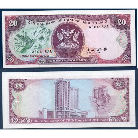 Trinité et Tobago Pick N°39a, Billet de banque de 20 Dollars 1985