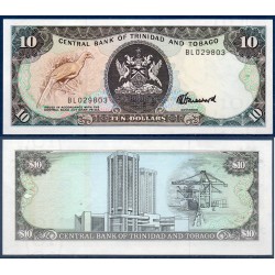 Trinité et Tobago Pick N°38c, Billet de banque de 10 Dollars 1985