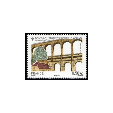 Timbre France Yvert No 4503 Pont aqueduc d'Arceuil Cachon