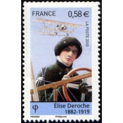 Timbre France Yvert No 4504 Elise Deroche, pionniers de l'aviation