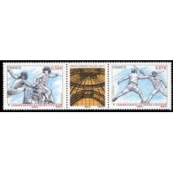 Timbre France Yvert No 4510-4511 Paris Championnat du monde d'escrime