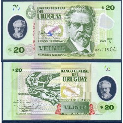 Uruguay Pick N°101a, Neuf Billet de banque de 20 Pesos 2020