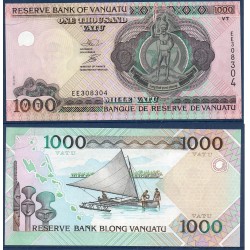 Vanuatu Pick N°10a, Unc Billet de banque de 1000 Vatu 2002