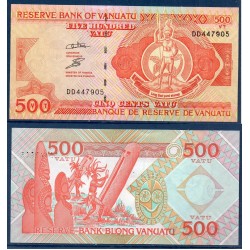 Vanuatu Pick N°5b, Billet de banque de 500 Vatu 1993