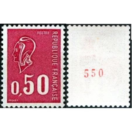 Timbre France Yvert No 1664d , g tropicale3 bandes phosphore  variété Type Marianne de Béquet