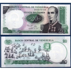 Venezuela Pick N°71, neuf Billet de banque de 20 Bolivares 1987