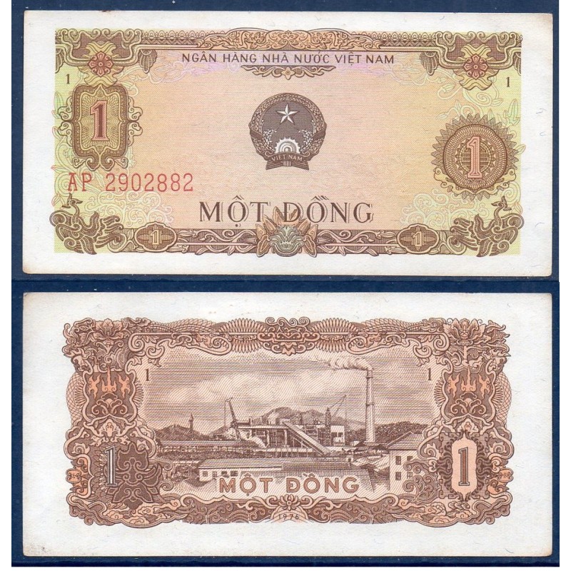 Viet-Nam Nord Pick N°80a, Billet de banque de 1 dong 1976