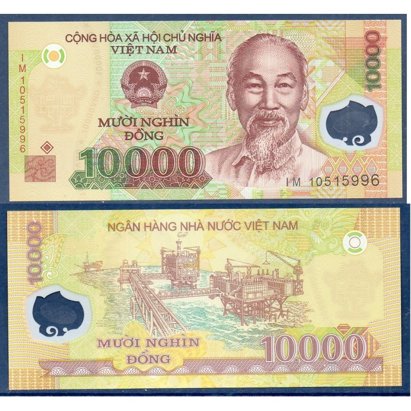 Viet-Nam Nord Pick N°119e, Billet de banque de 10000 dong 2010
