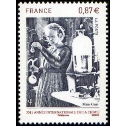 Timbre France Yvert No 4532 Marie Curie, Année internationale de chimie