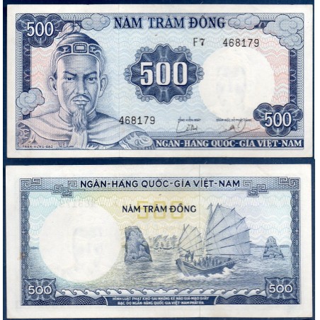 Viet-Nam Sud Pick N°23a, Billet de banque de 500 dong 1966