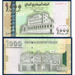 Yemen Pick N°33b, neuf Billet de banque de banque de 1000 Rials 2006