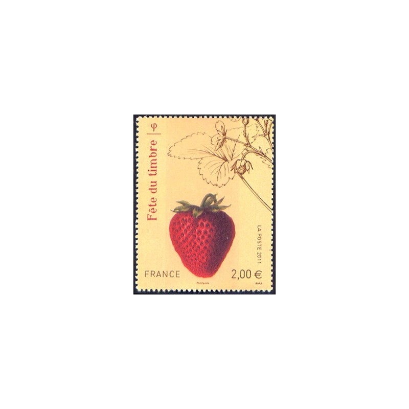 Timbre France Yvert No 4535 Fête du timbre, le fraisier Rubis